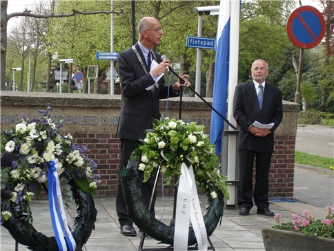 Burgemeester Staatsen sprak in Warmond